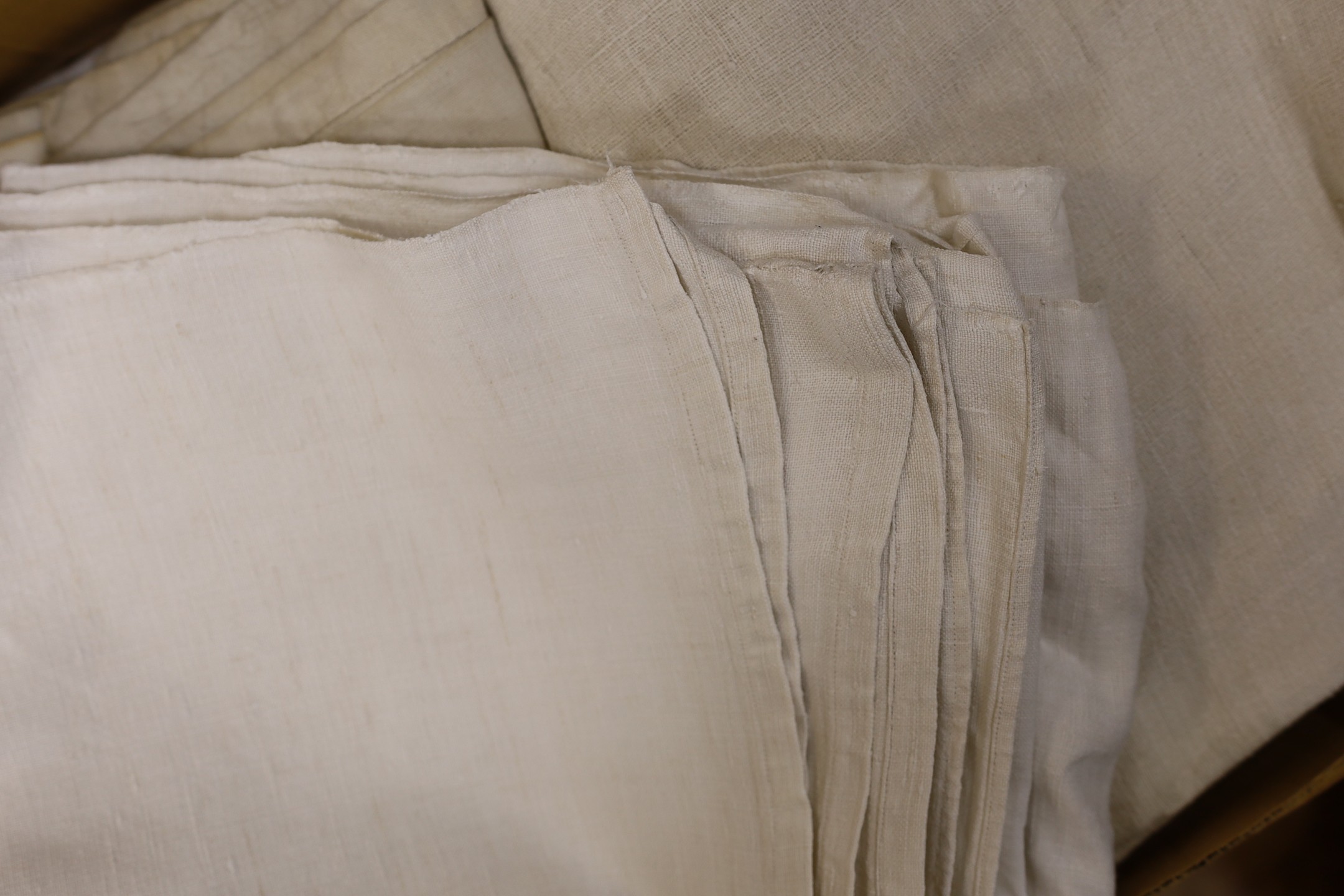 A box of eight French Provincial sheets